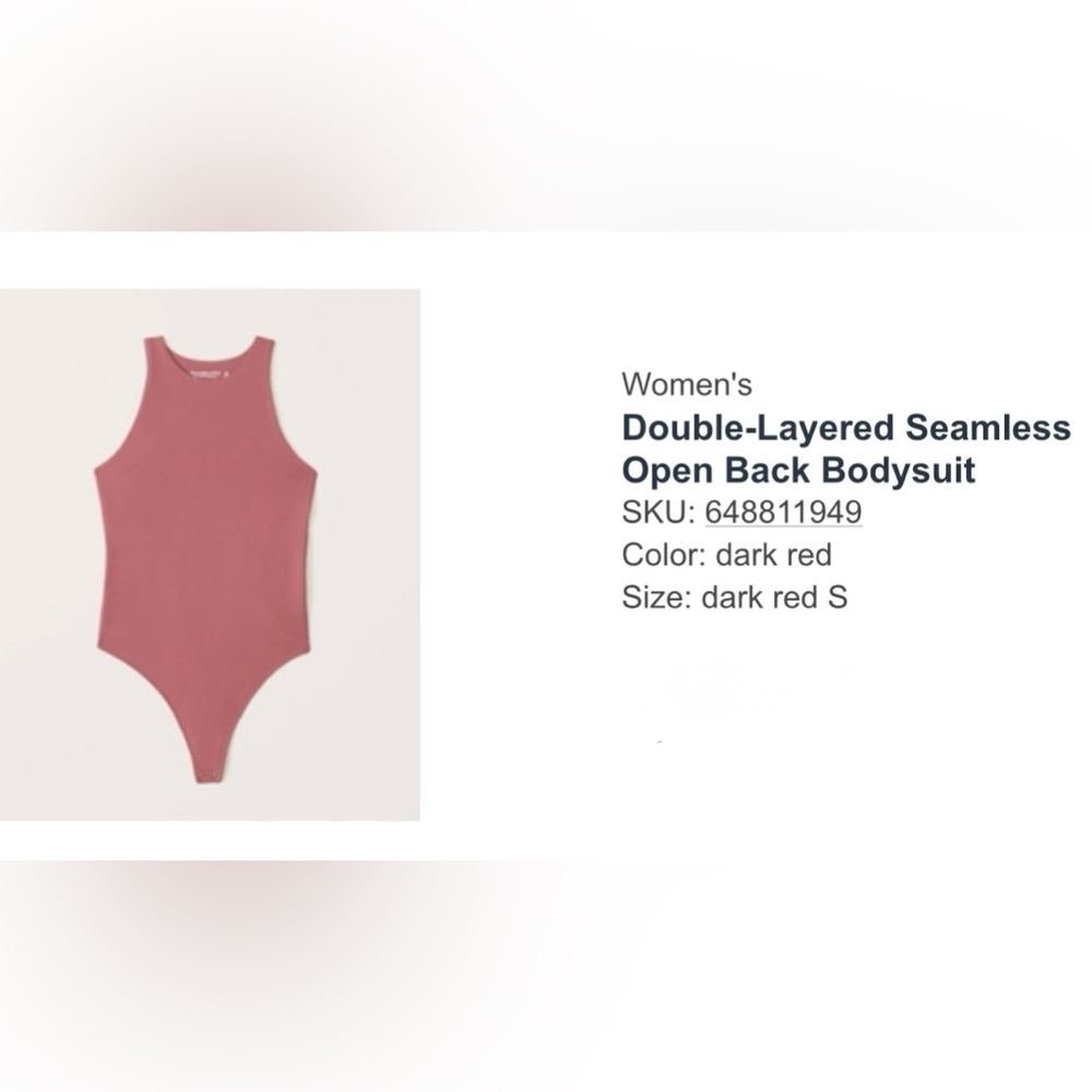 Abercrombie & Fitch Dark Red Bodysuit